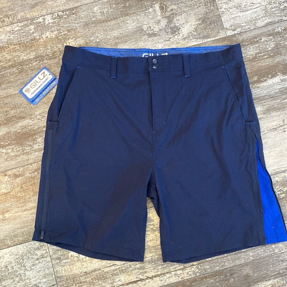 gillz‎ Tournament Fishing Boat Lightweight Shorts For Men Size 2XL XXL Blue